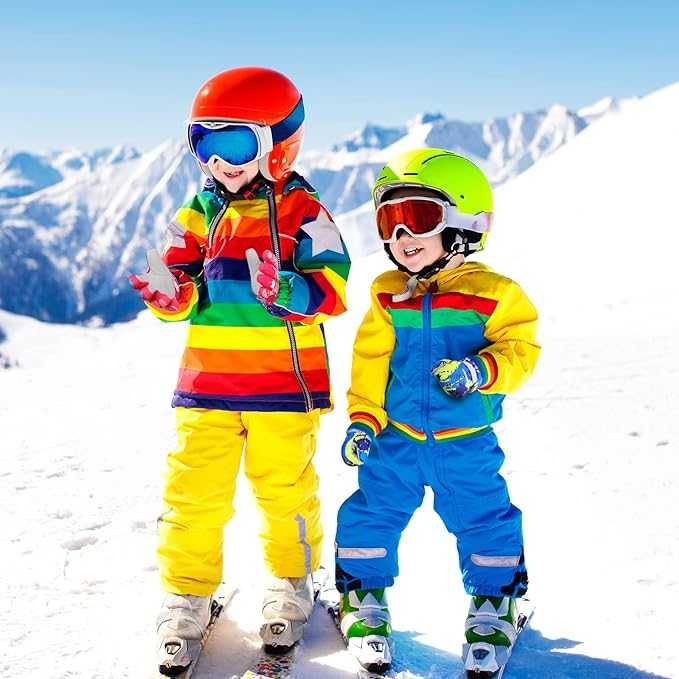 Rękawice narciarskie dla dzieci kolorowe rozmiar L, AC4