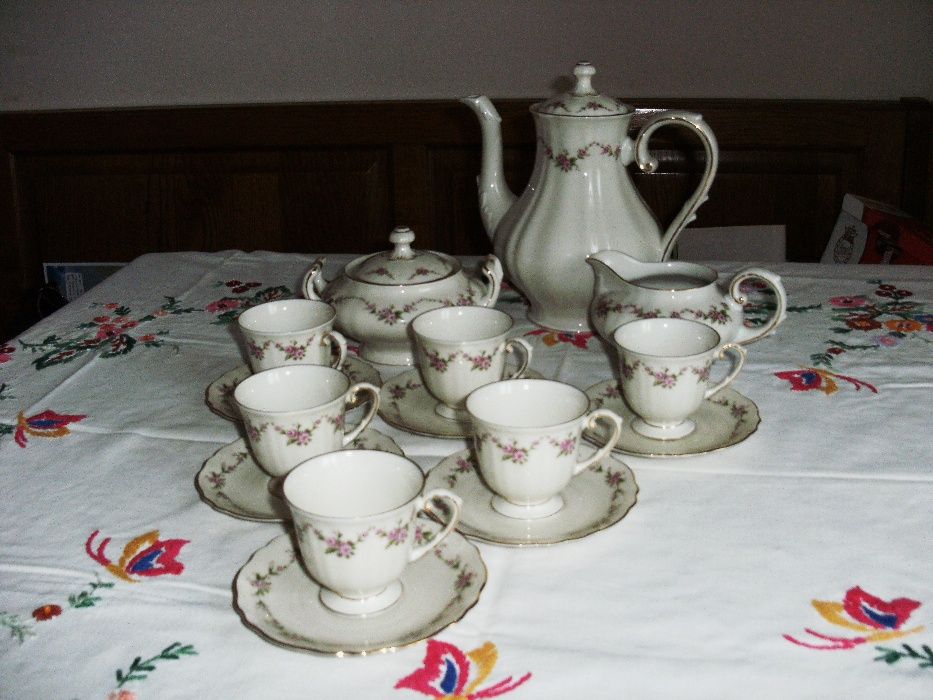 Serwis Kawowy mokka stara porcelana Selb Krautheim 7 os