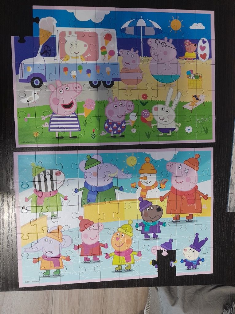 Puzzle psi patrol peppa trefl plus gra kraina lodu zestaw