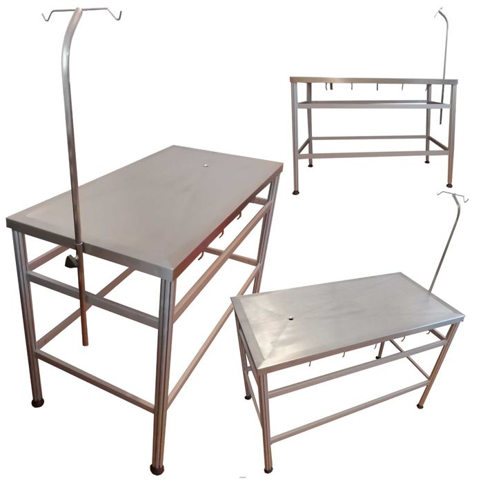 Stół zabiegowy konsultacyjny weterynaryjny z akcesoriami