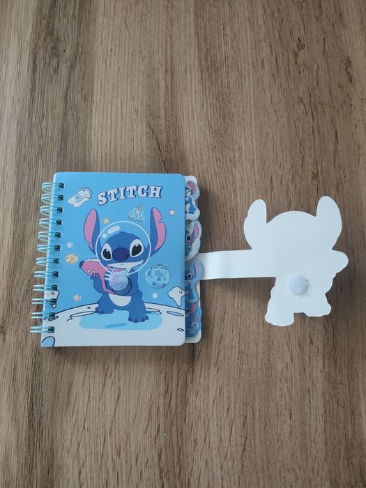 Uroczy notatnik Lilo i Stitch kawaii notes z zakładkami i rzepem