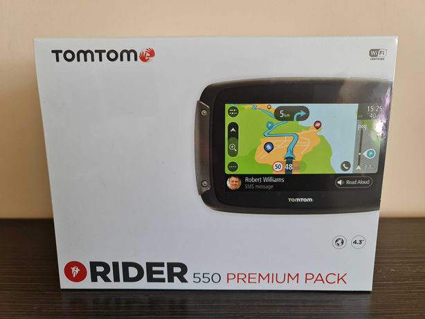 Nawigacja motocyklowa TomTom RIDER 550 Premium Pack NOWA