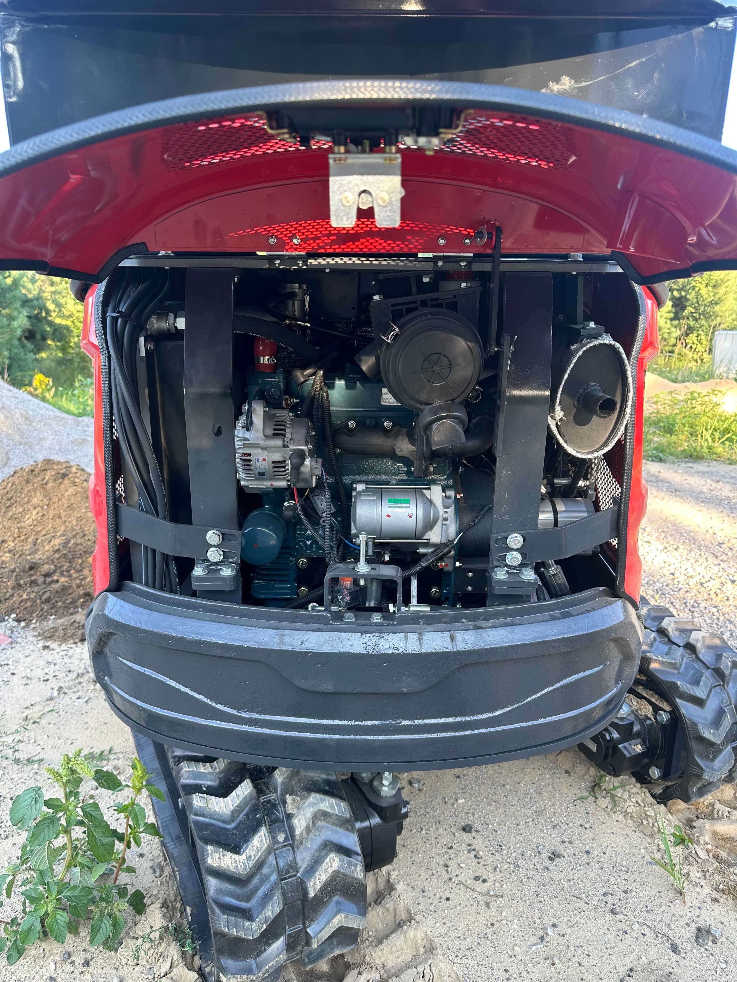 Minikoparka 1,6t silnik KUBOTA D902 3 cylindry / dodatki / 2025r FV!