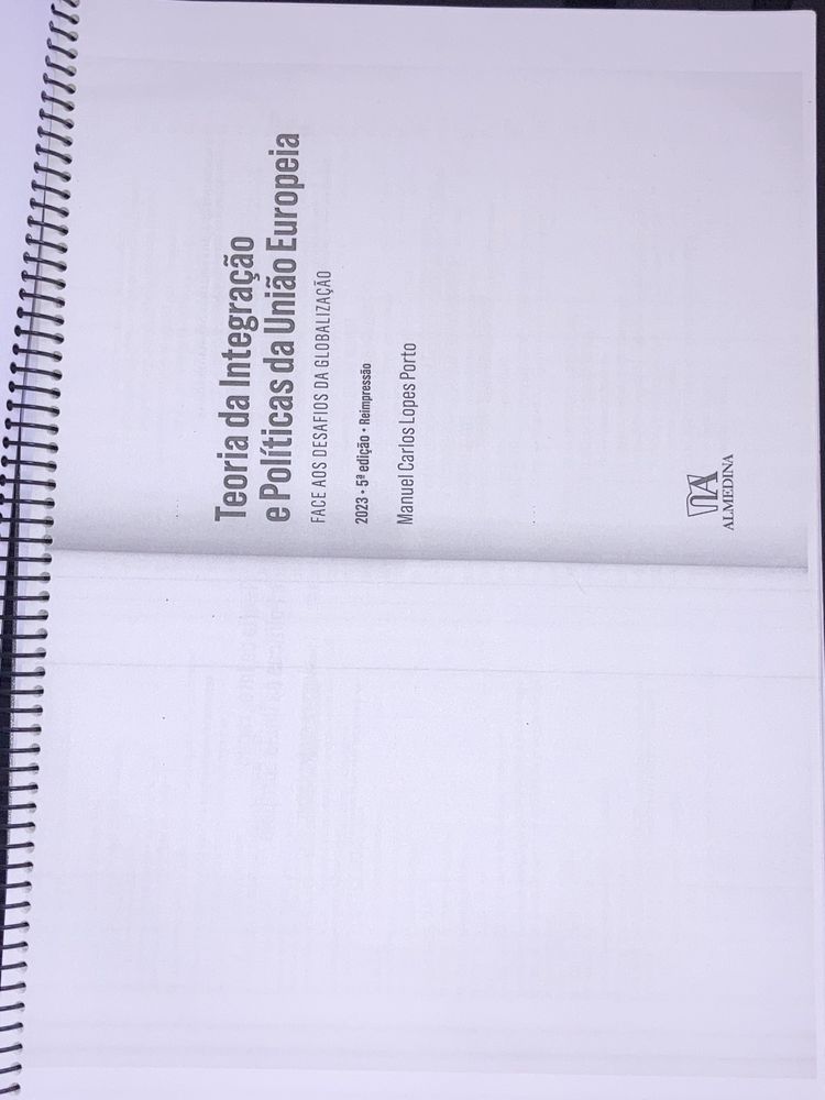 Teoria da Integraçao e Politicas da Uniao Europeia - Manuel Porto