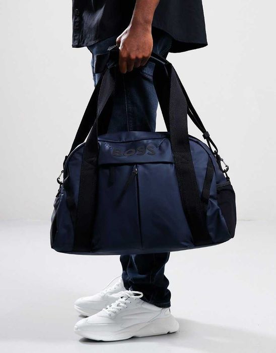 HUGO BOSS sportowa torba podróżna NAVY NOWOŚĆ