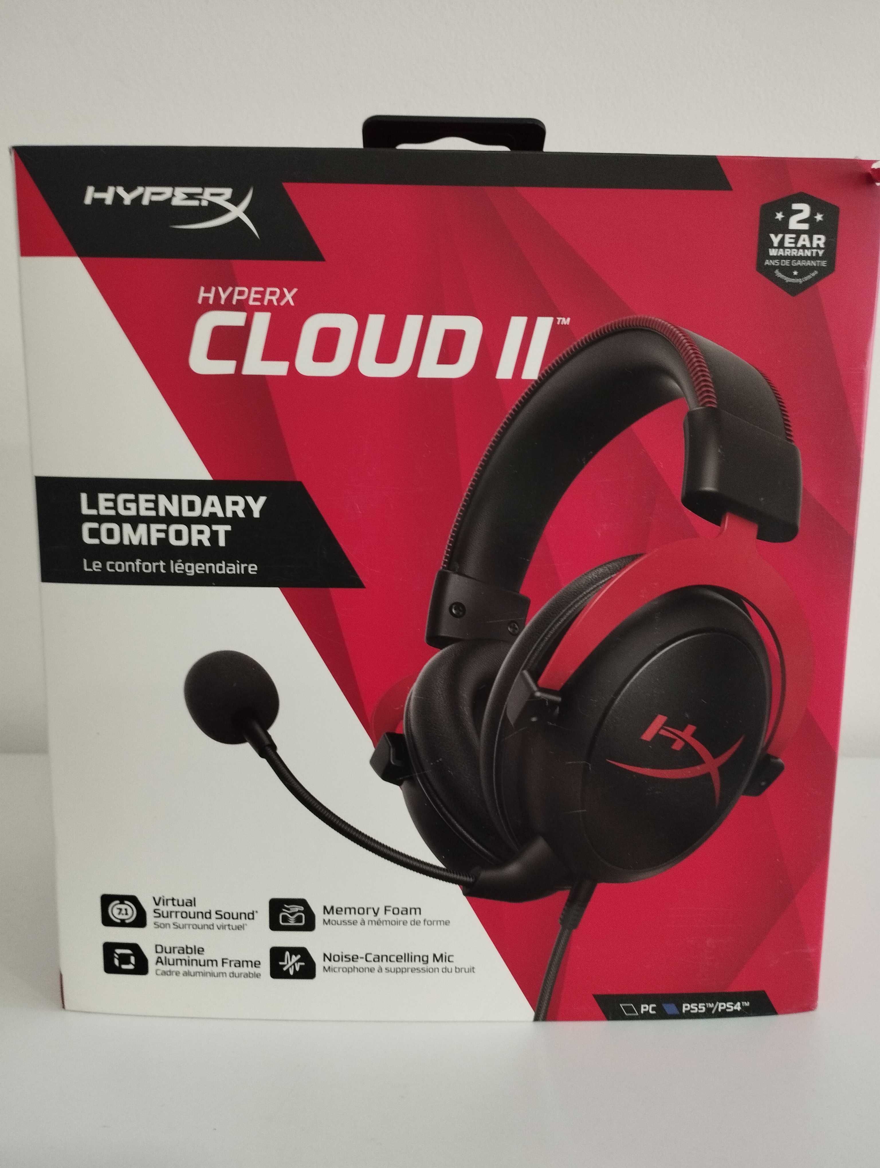 Słuchawki HyperX Cloud II Czerwone