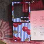 Etui case samsung flip 6 Burga wisienki