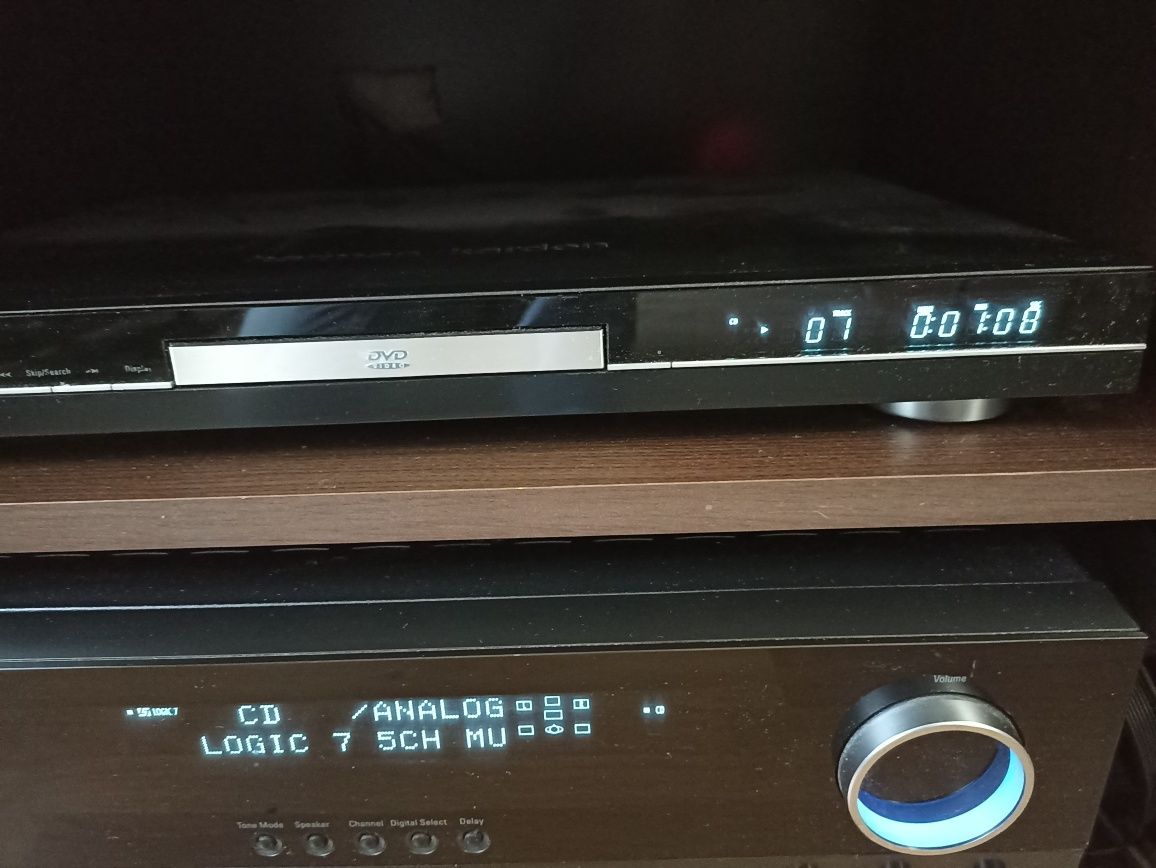 Amplituner Harman Kardon AVR 130+DVD 22+pilot.Cena 600zł.