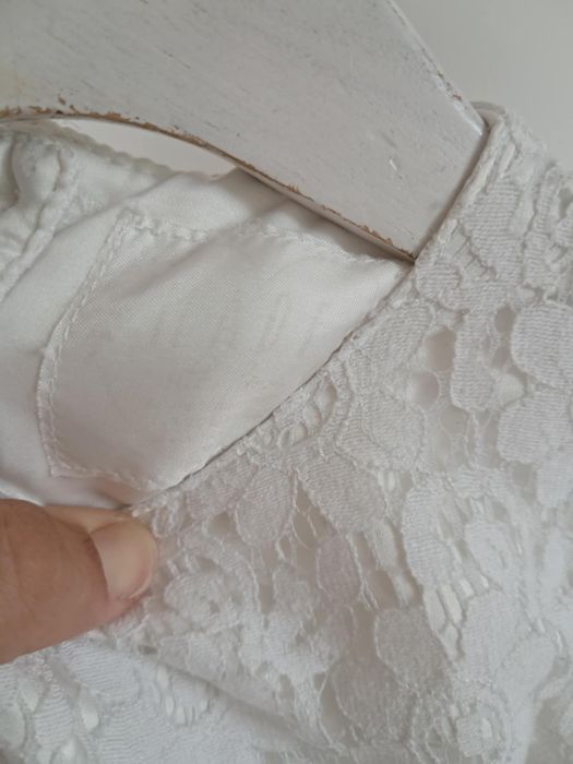 Piękna sukienka na wesele chrzciny komunię tiul koronka rozm 12-18