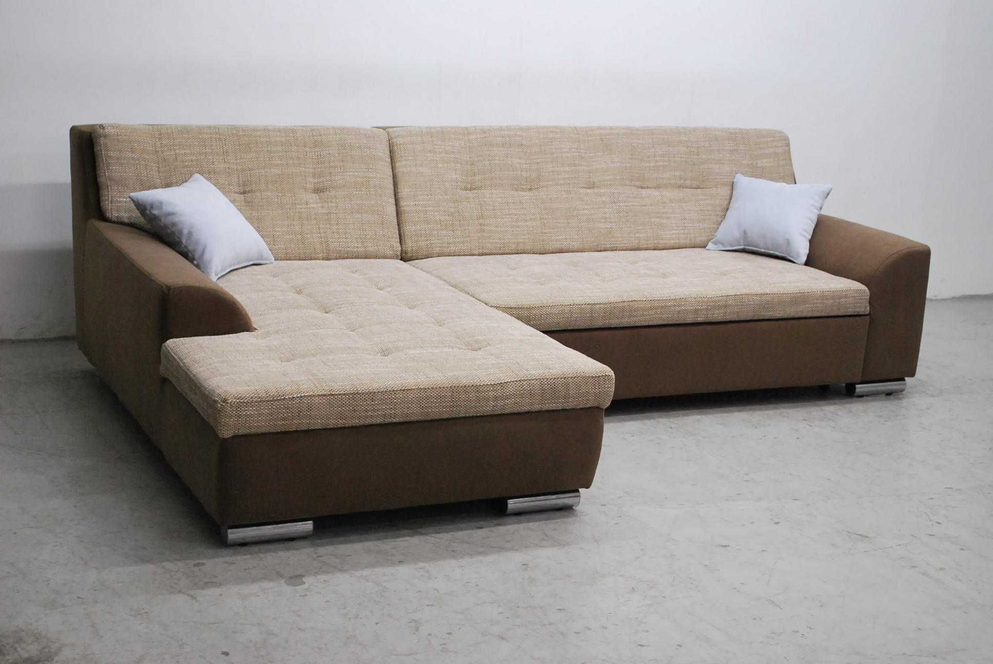 RRH DESIGN NAROŻNIK funkcja spania, rogówka , kanapa SOFA brazowy