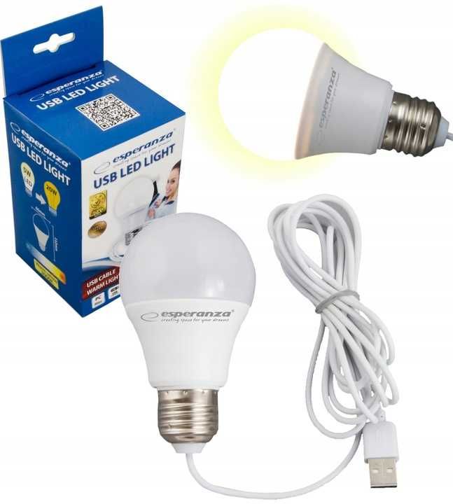 Żarówka LED USB 5W turystyczna Esperanza