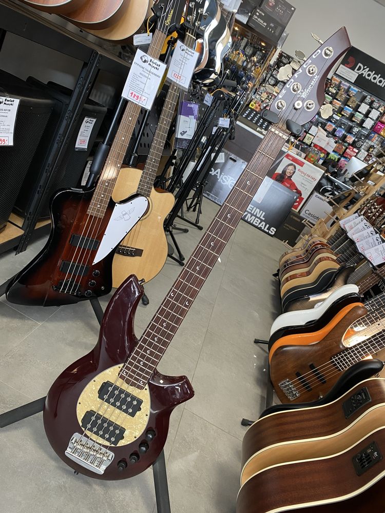 Music Man Bongo 5 Gitara Basowa + CASE + PAS SKÓRZANY