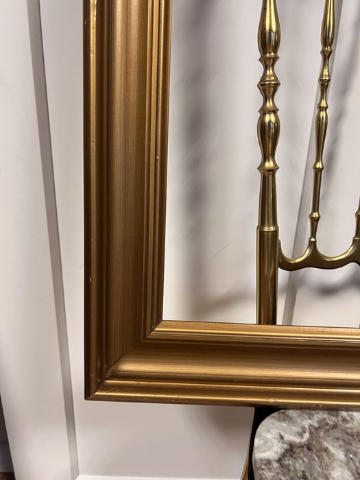 Rama do obrazu lustra obraz lustro antyk vintage drewniana złota