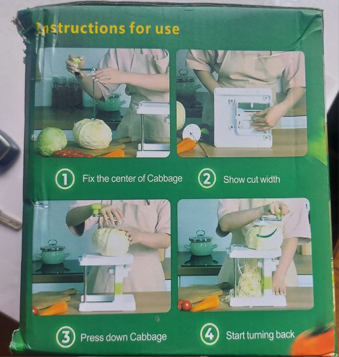 Шатківниця для капусти Cabbage Cutter, нова, 3 змінні леза — 480 грн