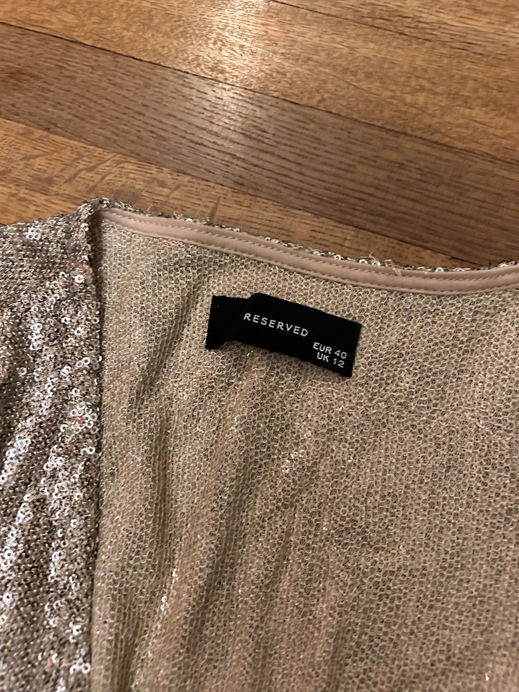 Narzutka/ żakiet w cekiny Reserved rozmiar 40/L