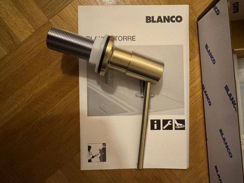 Dozownik Blanco Torre satin gold 526700