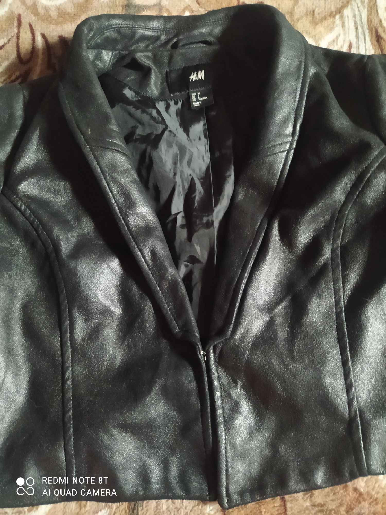 Піджак укорочений, накидка, чорна H&M
