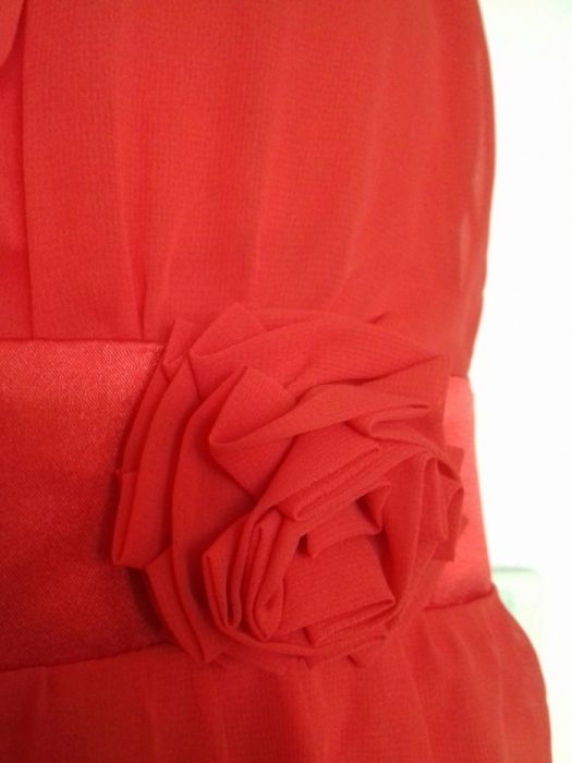 Czerwona suknia sukienka wieczorowa bodyflirt 38 M 40 L wesele balowa