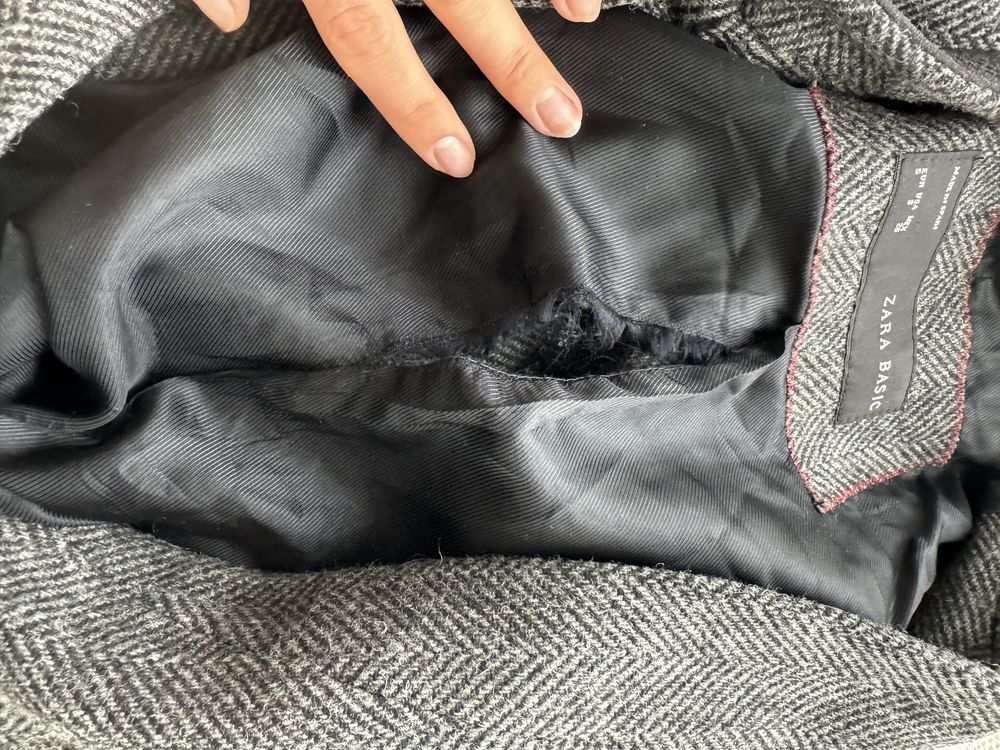 Marynarka damska Zara S 100% wełna