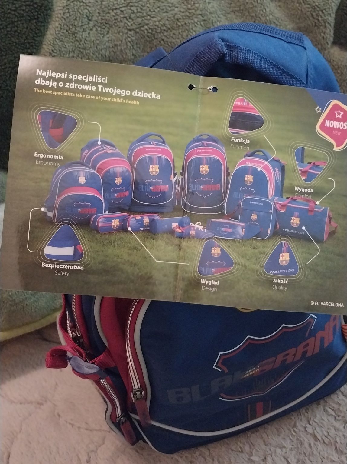 Ортопедичний шкільний рюкзак FCBARCELONA