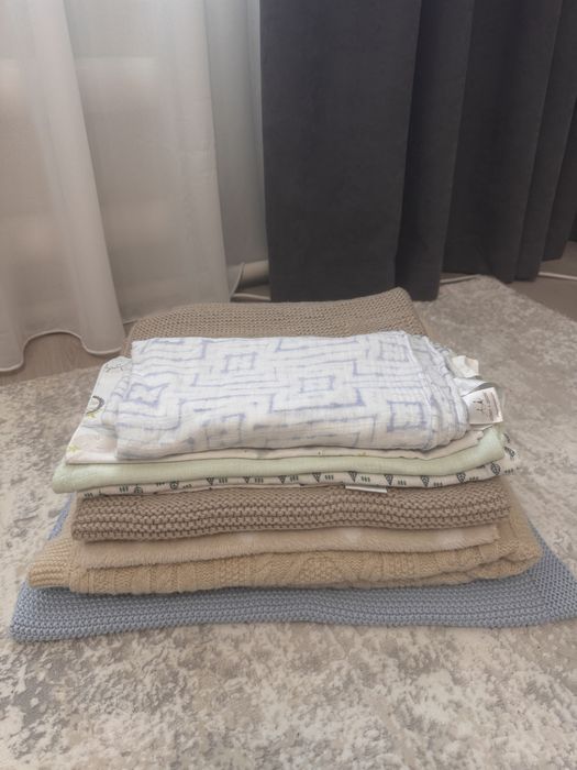 Теплий дитячий плед, ковдра, пелюшки муслін