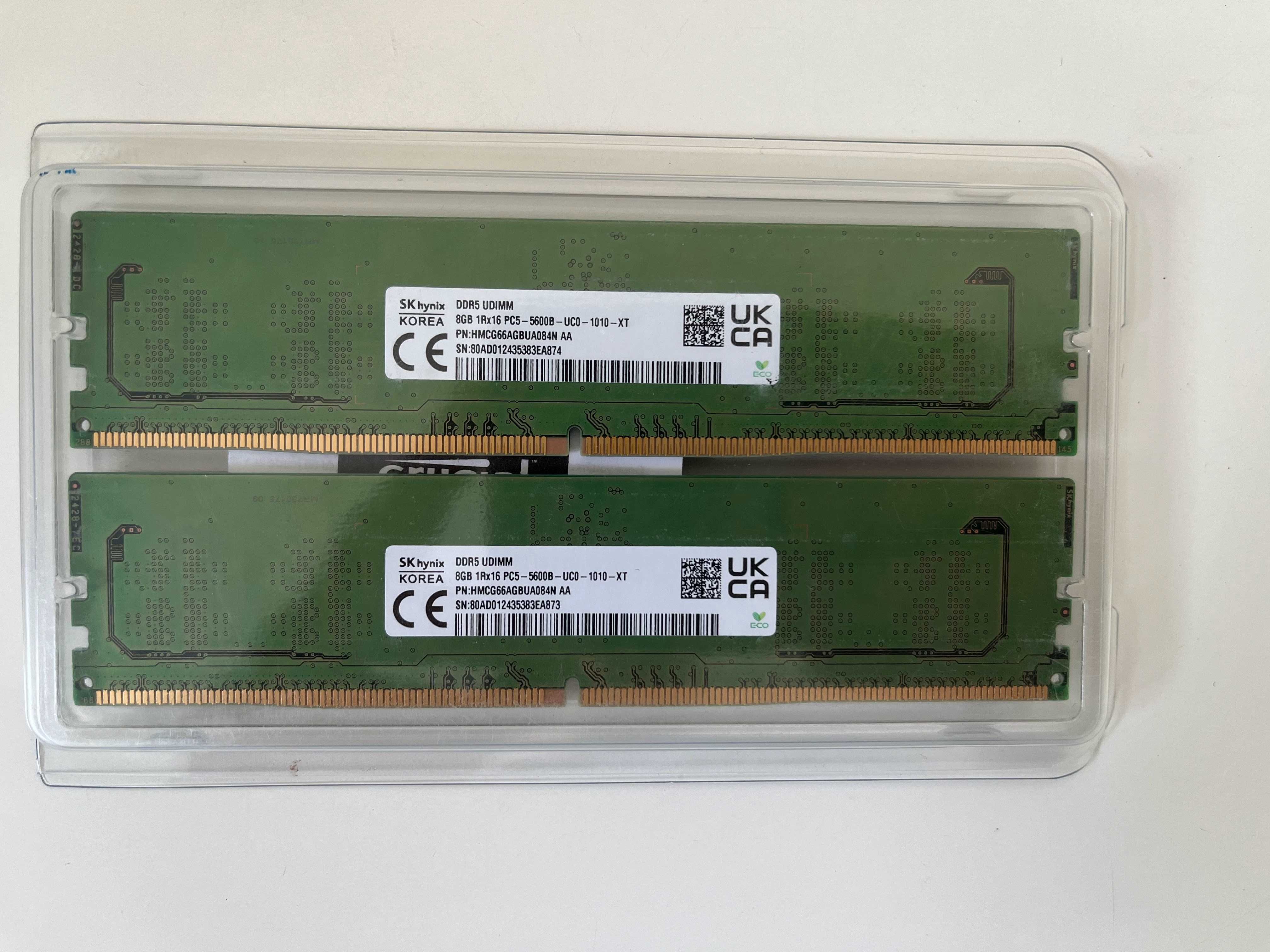 Оперативна памʼять DDR5 16GB (2*8Gb)