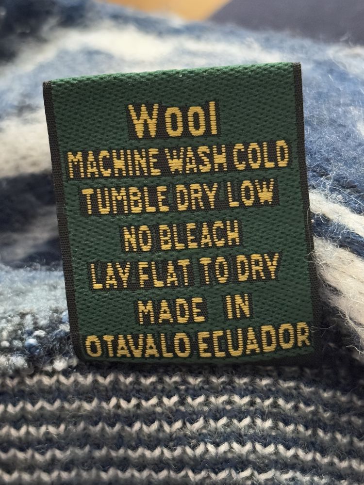 Sweter Ruminahui M wełna alpaka vintage Peru