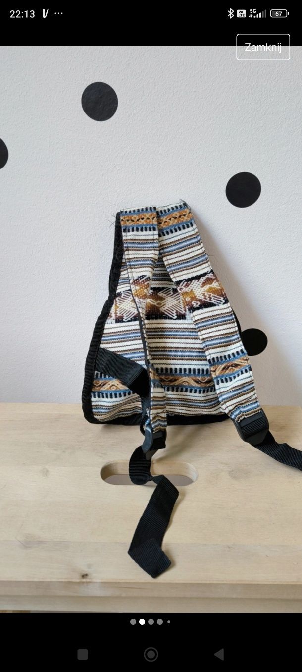 Dziecięcy plecaczek plecak boho azteckie wzory