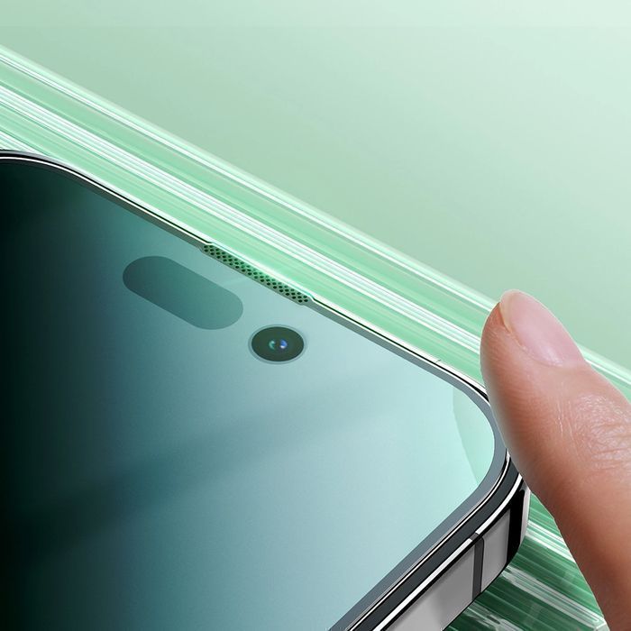 Joyroom Knight zielone szkło do iPhone 14 Pro Max z filtrem Anti Blue