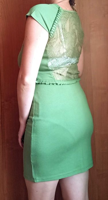 Elegancka sukienka z koronką Bonprix