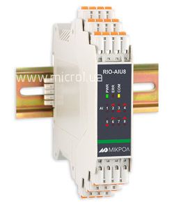 Microl Модуль RIO-AIU8 Модуль аналогового ввода 8-ми канальный  Микрол