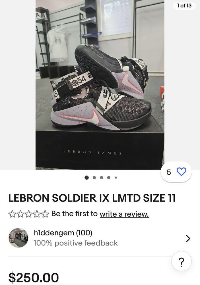 Кроссовки Nike LeBron Soldier 9 оригинал