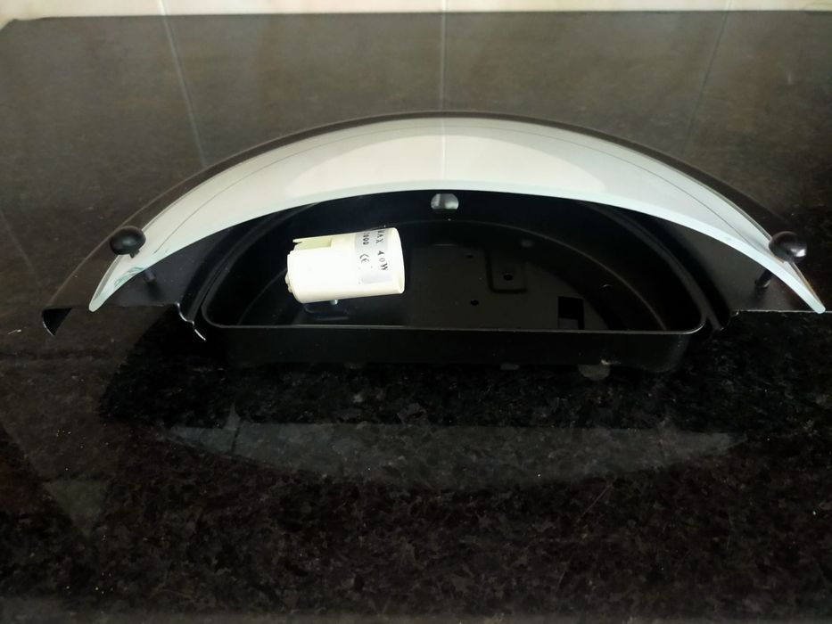 Plafond de tecto e aplique de parede preto e branco novos