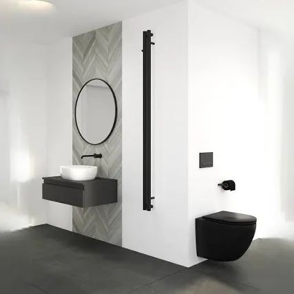 Rolo Hanger 1800x95mm czarny Grzejnik elektryczny Terma