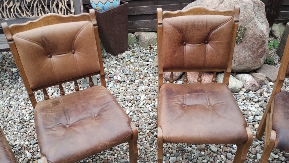 4 krzesła lite drewno