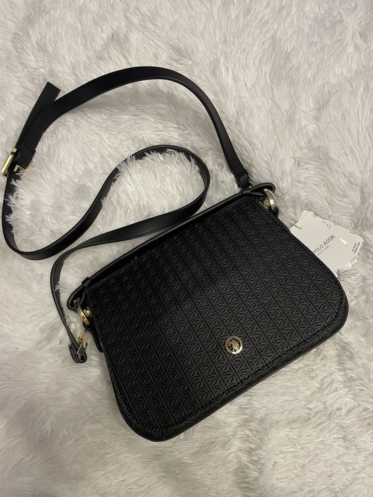 U.S Polo ASSN black tote bag , новая , оригинал