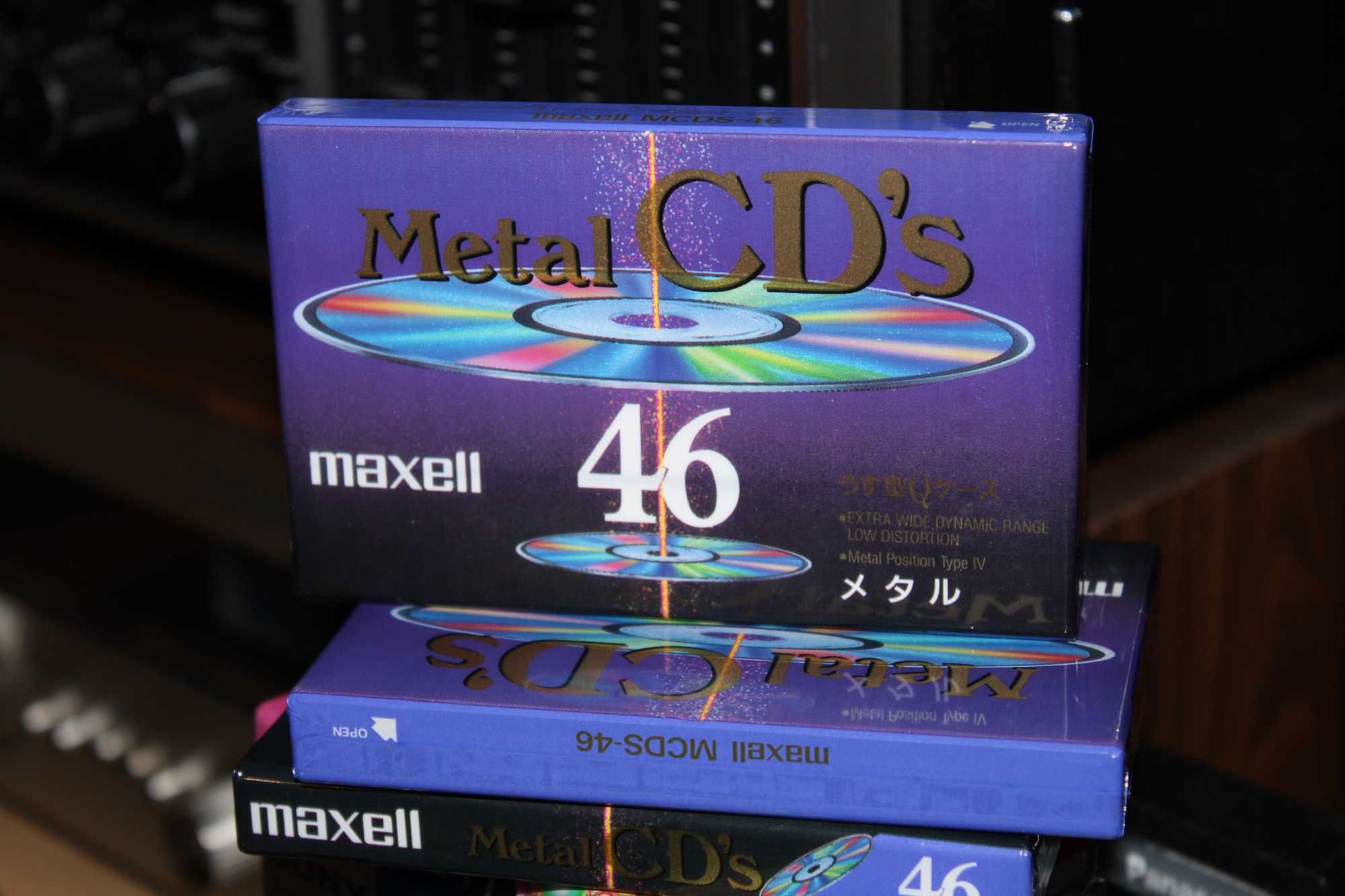 Новые редкие аудиокассеты MAXELL Metal UD CD's  46 Made in Japan 1993