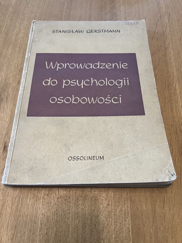Wprowadzenie do psychologii osobowości. Gerstmann
