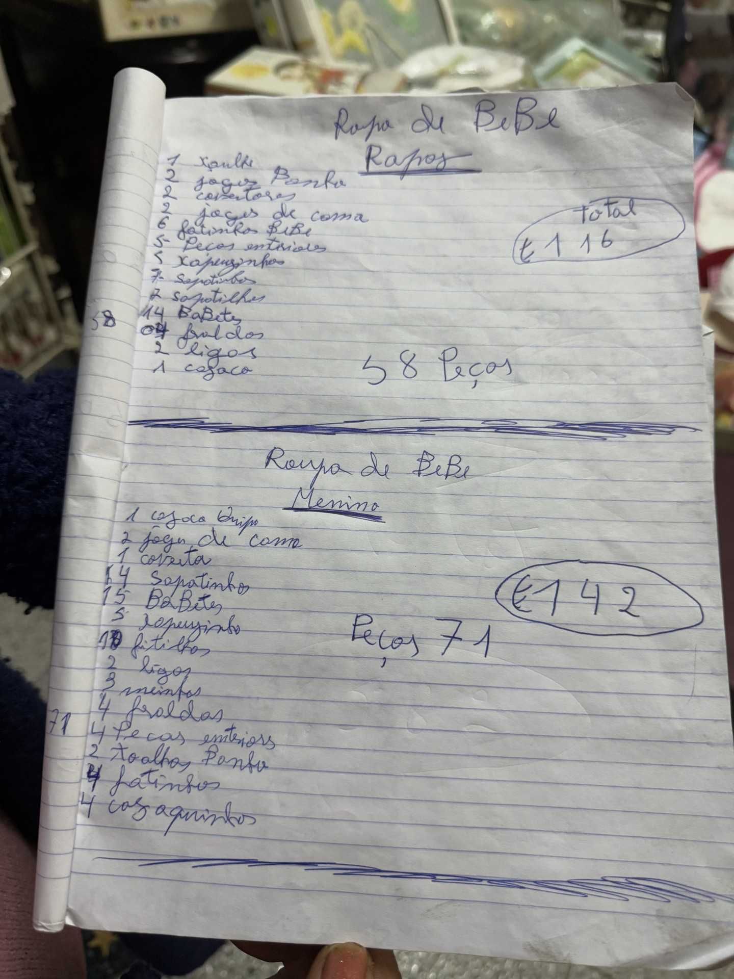 Lote Roupa Bebé - Fecho de Loja