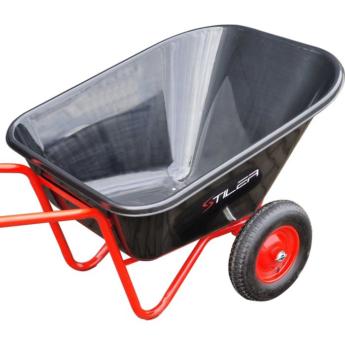 TACZKA OGRODOWA dwukołowa KOLEBA wózek paszowy japonka spawana 300L