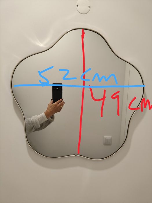 Espelho em forma de flor