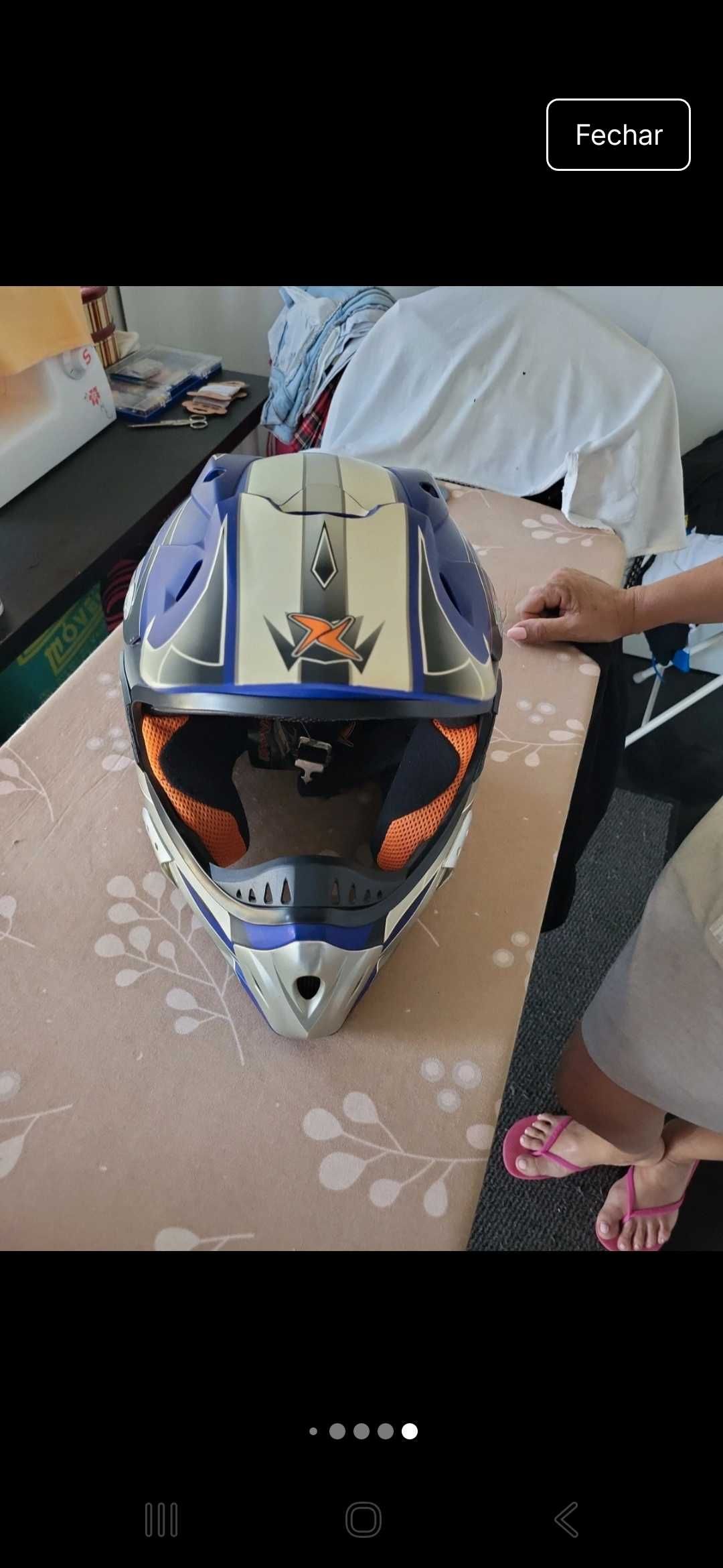 Capacete motacross