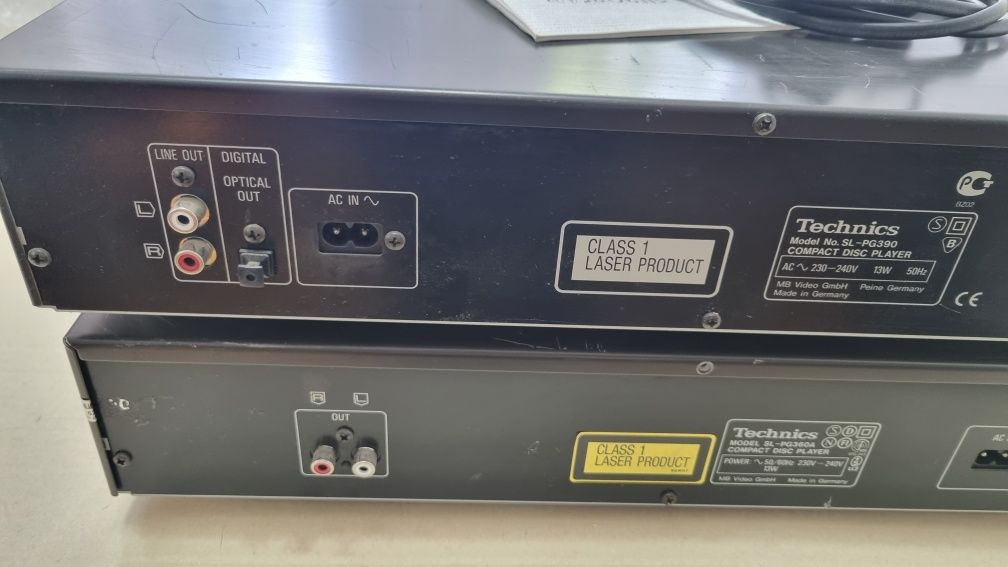 Odtwarzacze CD Technics SL-PG360A i SL-PG390