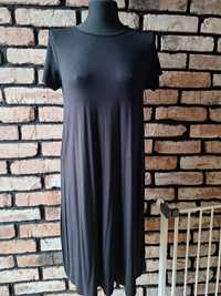 Nowa czarna długa sukienka M