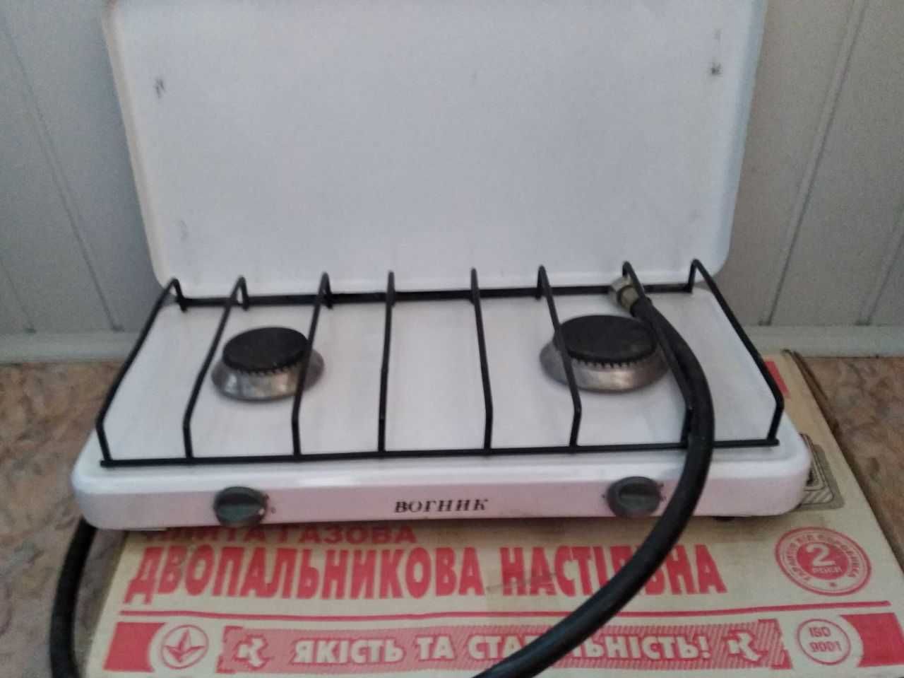 Плита газова двопальникова настільна ВОГНИК.