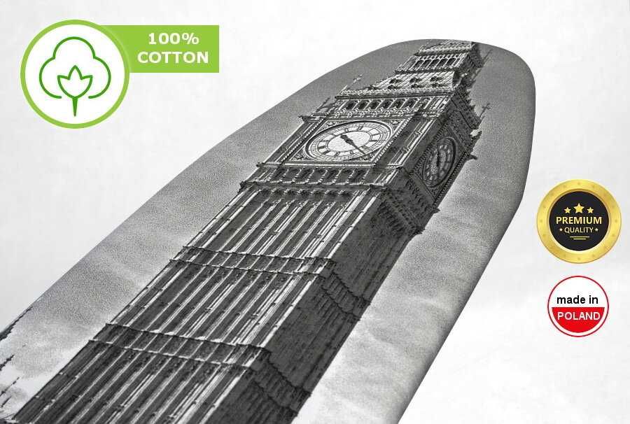 Pokrowiec Londyn na dużą deskę do prasowania z podkładem 5 mm  (M)