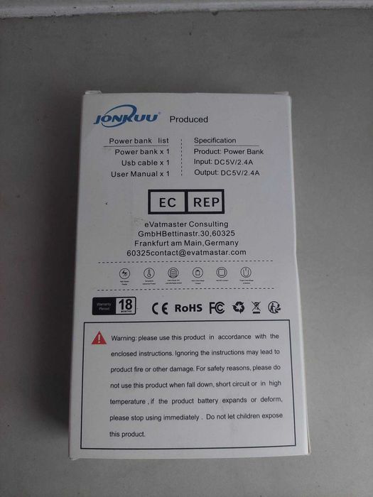 Powerbank 10000 mAh/Ładowarka Szybko lądująca.