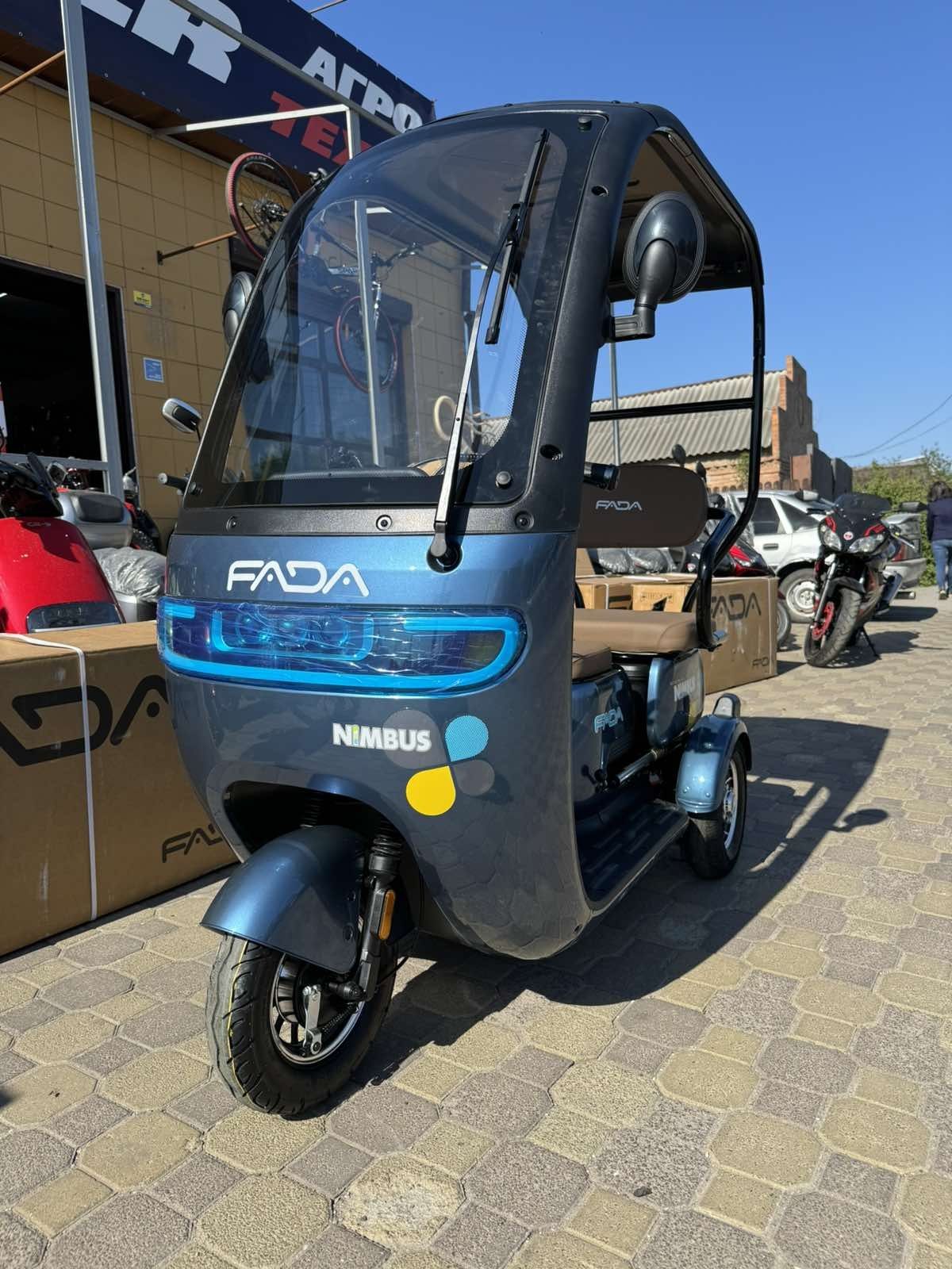 Електротрайк електроскутер скутер трьохколісний Fada Nimbus 800W