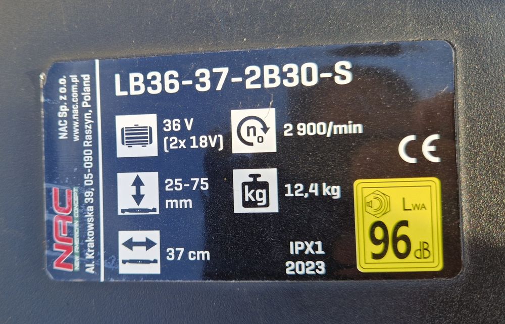 Kosiarka akumulatorowa NAC 36V jak nowa