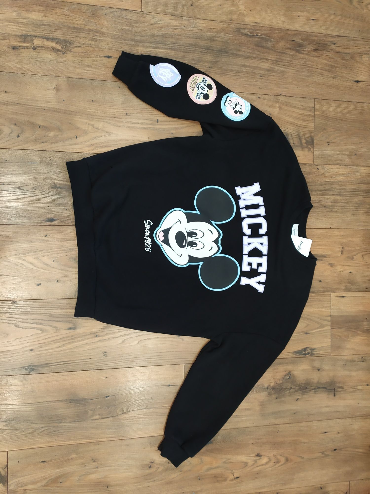 Czarna bluza damska XS S M Disney Myszka Mickey